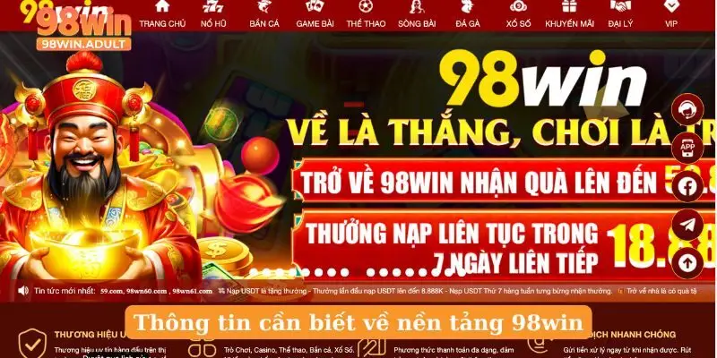 Thông tin cần biết về nền tảng 98win