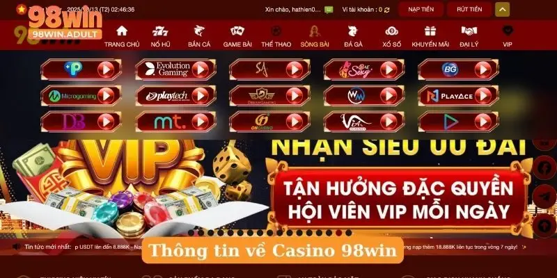 Thông tin về Casino 98win