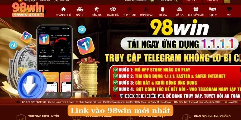 Link vào 98win mới nhất
