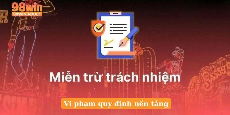 Vi phạm quy định nền tảng